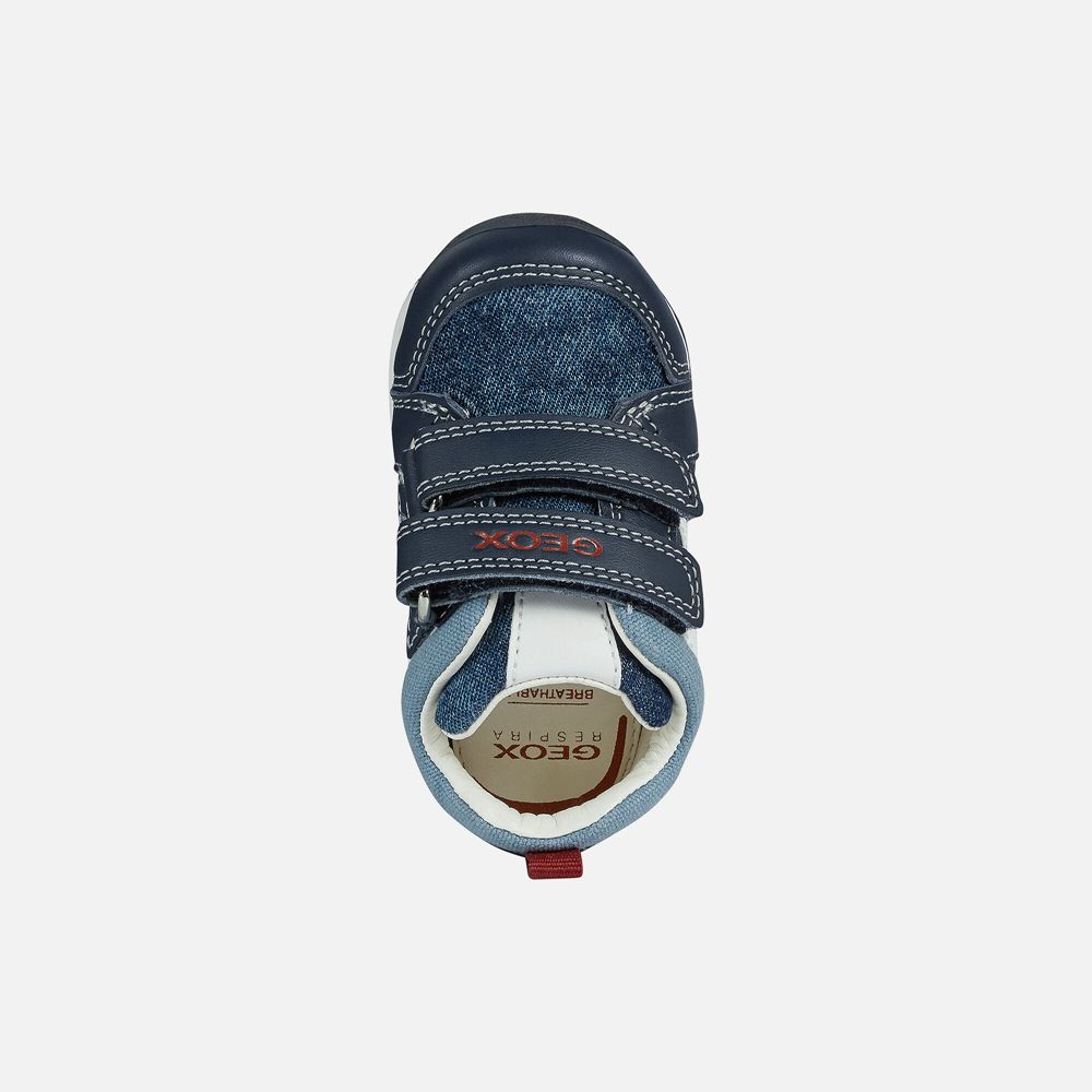 Tenis Geox Bebe Azul Marinho - Each Boy - IFBNZ6891